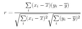 Pearson Correlation Coefficient (r)
