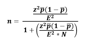 Sample Size Proportions Finite Population
