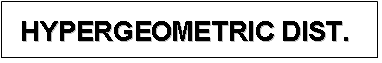 Hypergeometric Distribution