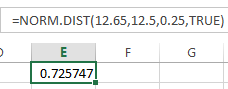 Normal Distribution in Excel