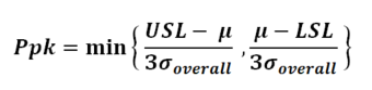 Ppk formula and calculation