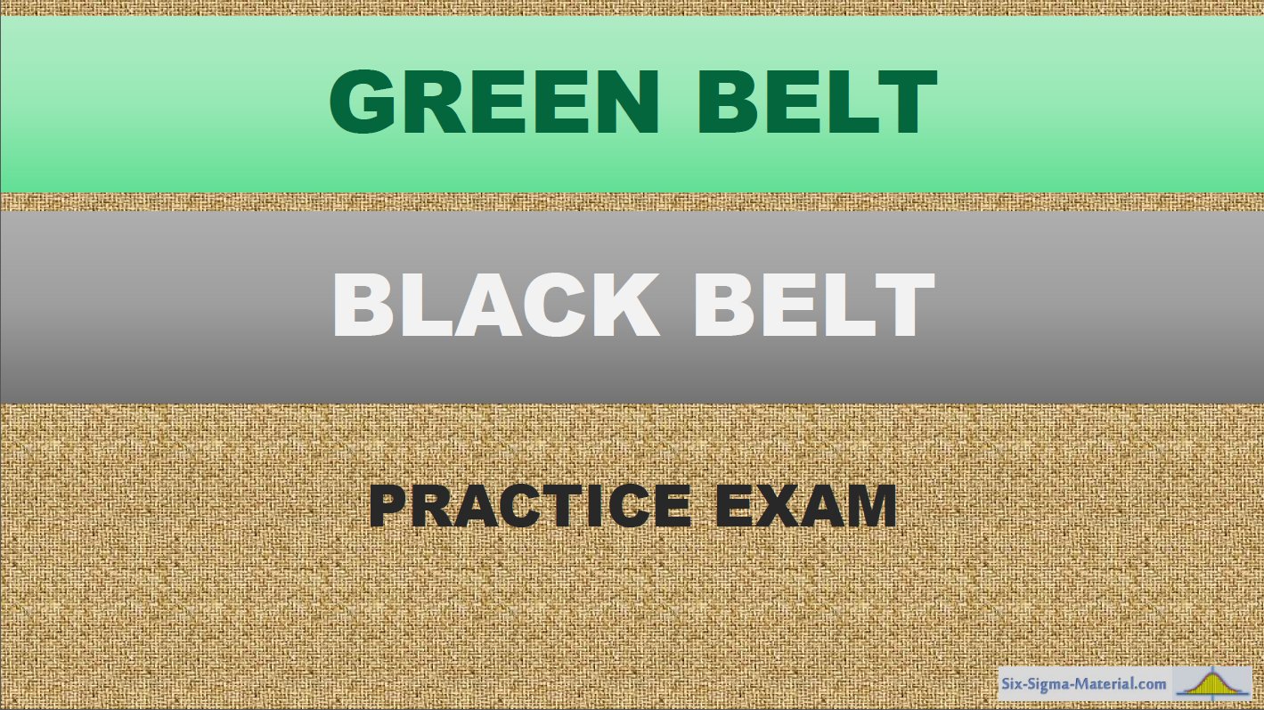 Download a Lean Six Sigma practice exam that is comprised of 180+ questions for the Black Belt level and under. Questions come with explanations and links for further research.